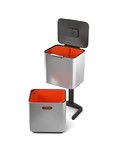Poubelle Totem Max 60 litres a tri selectif- Acier inoxydable (Sacs A - 335197)
