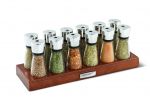 Presentoir bois 12 flacons avec epices