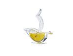 Presse-citron 1/2 rondelle transparent sans eclaboussure