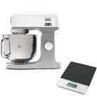 Robot patissier kMix bol inox 5L Blanc avec balance
