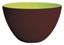 Saladier 28 cm chocolat/vert