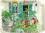 Plateau acrylique, petit modele PARIS A GIVERNY