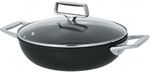 Sauteuse 28 cm Castelpro 2 anses ultralu forge IND. revetue Exceliss + couv