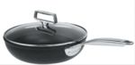 Sauteuse 28 cm Castelpro fixe ultralu IND. revetue Exceliss + couv verre