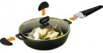 Sauteuse 28  cm two amovible fonte d'alu induction revetue Quantanium avec couve