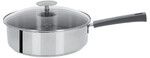 Sauteuse 26Cm Poignee Grise Inox Mutine Fixe