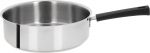 Sauteuse 24 cm Poignee Noire Inox Mutine Fixe
