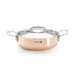 Sautoir cuivre-inox a couvercle o 20cm-new