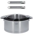 Serie de 4 Casseroles Amovibles de 14 a 20 cm Strate a fond enveloppant + 2 Poig