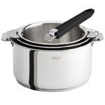 SERIE DE 3 CASS. CASTELINE AMOVIBLE 16 A 20 CM + 1 POIGNEE MUTINE 02 NOIRE