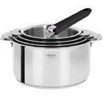 Serie de 4 casseroles Casteline amovible 14 a 20 cm avec 2 poignees Mutine noire
