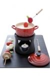 Service a fondue mini-cocotte Rouge Cerise