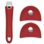 Set compose dune poignee et de deux anses Mutine 02 amovible coloris framboise