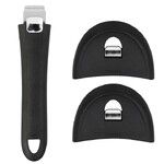 Set compose dune poignee et de deux anses Mutine 02 amovible coloris noir