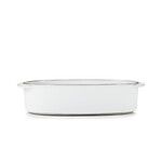 Set de 3 caractere plat rect. oblong 19x13cm blanc cumulus