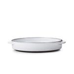Set de 4 caractere cassolette ronde 14cm blanc cumulus