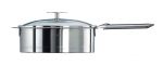 Sauteuse 24 cm avec Couvercle et Poignee Amovible Inox Strate Amovible