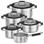 Set d`ustensiles de cuisson 5 pieces SILENCE PRO acier inoxydable