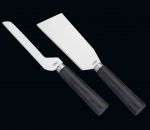 Set de 2 couteaux a fromage a pate dur et a pate molle Sicilia marque Cilio