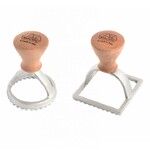 Set de 2 emporte-pieces raviolis/biscuits Classic Rond Carre