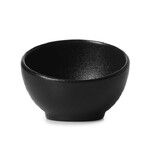 Set de 6 adelie mise en bouche sphere 4cl noir effet fonte