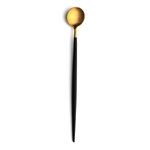 Set de 6 cuilleres a soda Goa en acier inoxydable brosse Gold & manche noir