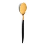 Set de 6 cuilleres gourmet Goa en acier inoxydable brosse Gold & manche noir