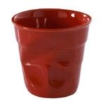 Set de 6 froisses gobelet cappuccino 18cl rouge piment