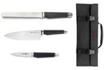 Set de 3 couteaux DeBuyer avec leur pochette de rangement