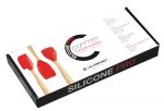 Set trois ustensiles en silicone Le Creuset (Spatule-cuillere-pinceau) rouge