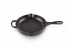 Skillet en fonte emaillee Rond 23 cm Noir Mat