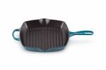 Skillet Gril en fonte emaillee Carre 26 cm Deep Teal