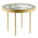 Table Basse dore vue orient vert depareillees