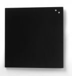 Tableau magnetique en verre 45 X 45 cm noir (livre avec 1 stylo et 2 aimants)
