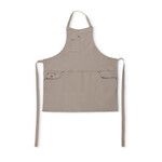 Tablier 5 poches femme en coton - gris vert