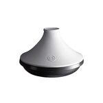 Tajine en ceramique 33,5x33,5 cm Blanc/Ardoise DELIGHT