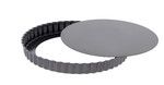 Moule a tarte cannelee droite demontable en acier antiadhesif o 32 cm