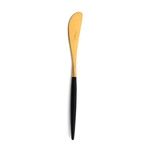 Tartineur Goa en acier inoxydable brosse Gold & manche noir