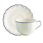 Tasse & soucoupe jumbo FILET BLEU