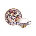 Tasse & soucoupe dejeuner PIVOINES
