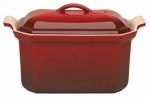 Terrine a Foie gras rectangulaire avec sa presse 0,4 L - Coloris Cerise