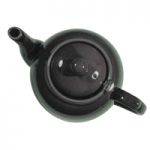 Theiere 4 tasses noire  en gres avec un filtre en inox