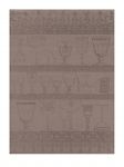 Torchon Essuie-verres Le Jacquard Francais 60x80 Cristal Poivre Gris 100% lin