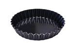 Tourtiere hte cannelee tole bleue 14cm