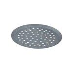 Tourtiere ronde basse en aluminium a perforations de 10mm o 32 cm