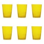 Set de 6 Verres a eau en verre 300 ml Jaune Lime