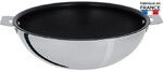 Wok inox 28 cm Casteline amovible avec revetement antiadherent Exceliss sans cou