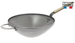 Wok acier acier mineral b bois o 32cm