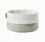 X2 paniers a pain tissu petit modele blanc/creme