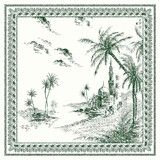 Paquets de 20 Serviettes en Papier Lunch 33x33 cm VUES D'ORIENT